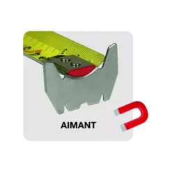 Mètre Ruban Black Bull METRICA - 0807 11 Mètre Ruban Black Bull METRICA - 0807 -Atelier D'outillage 08075 08078 2 2