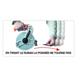 Mesure Longue Acier Super Action Plus METRICA 50m X 13mm - 39244V 8 Mesure Longue Acier Super Action Plus METRICA 50m X 13mm - 39244V -Atelier D'outillage 39244v 4 fr