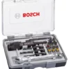 Coffret Drill And Drive BOSCH - 3 En 1 : Pré-perçage, Fraisage Et Vissage - 2607002786 -Atelier D'outillage AEA11004 1