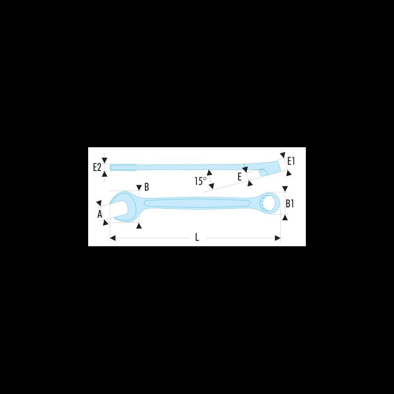 Clé Mixte OGV 36 Mm FACOM - 440.36 3 Clé Mixte OGV 36 Mm FACOM - 440.36