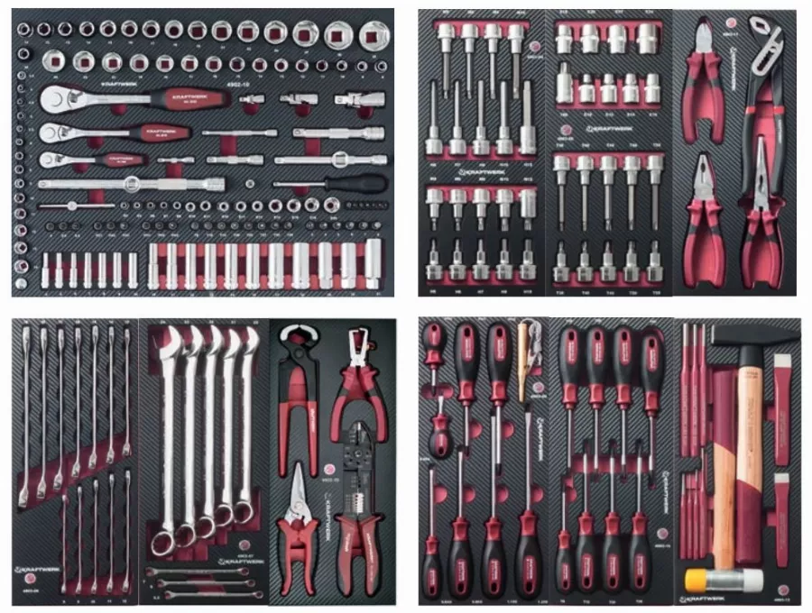 Assortiment D'outils Completo EVA 1/4"+ 3/8"+ 1/2" KRAFTWERK 219 Pièces - 105.528.000 3 Assortiment D'outils Completo EVA 1/4"+ 3/8"+ 1/2" KRAFTWERK 219 Pièces - 105.528.000