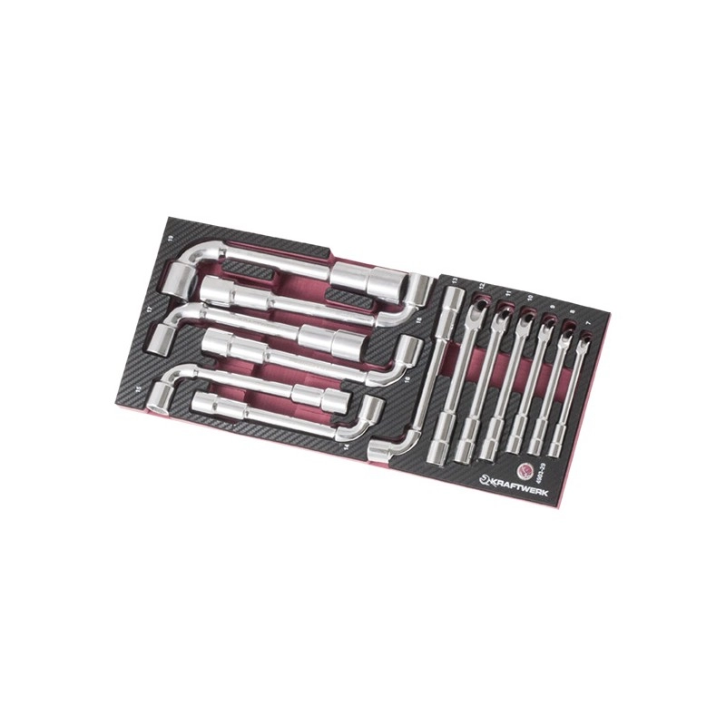 Coquille De Clés à Pipe Débouchées 7-19 Mm EVA3 KRAFTWERK 13 Pièces - 4903-29 3 Coquille De Clés à Pipe Débouchées 7-19 Mm EVA3 KRAFTWERK 13 Pièces - 4903-29