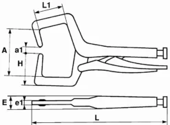 Pince Etau Pour Soudure A L'arc 300 Mm SAM - 219S30 9 Pince Etau Pour Soudure A L'arc 300 Mm SAM - 219S30 -Atelier D'outillage SAM01119 5