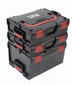 Caisse De Rangement Plastique Transportable 117mm SAM - BOX3X -Atelier D'outillage SAM03159 2