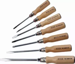 Jeu De 7 Tournevis Bois Mecanicien, Ph Et Pz SAM - TWJ7 -Atelier D'outillage SAM05874 1