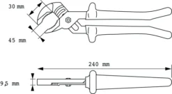 Pince Multiprise A Crans Demi-lune Isolee SAM - Z19925 -Atelier D'outillage SAM05962 5
