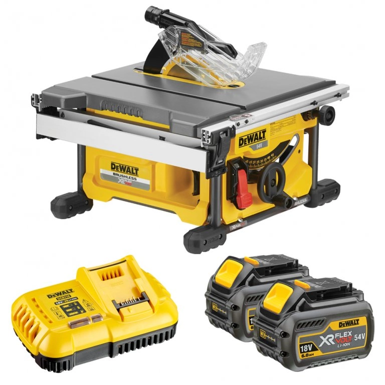 Scie à Table DEWALT - FLEXVOLT - 54 V XR - 2 Batteries, Chargeur - DCS7485T2 3 Scie à Table DEWALT - FLEXVOLT - 54 V XR - 2 Batteries, Chargeur - DCS7485T2