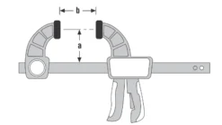Presse Mécanicien En C URKO - Serrage 120mm - Saillie 85mm - 3F -Atelier D'outillage SGA10294 2