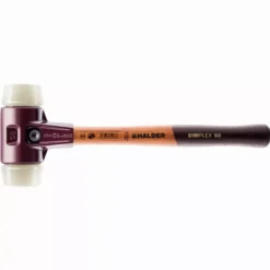 Maillet HALDER SIMPLEX Nylon Avec Boîtier En Fonte Malléable Et Manche En Bois - D=30 Mm - 3008.030