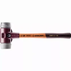 Maillet HALDER SIMPLEX TPE Moyen / Métal Doux Avec Boîtier En Fonte Malléable Et Manche En Bois - D=50 Mm - 3039.050