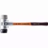 Maillet HALDER SIMPLEX Caoutchouc Chargé / TPE Moyen Avec Boîtier En Aluminium Et Manche En Bois - D=40 Mm - 3123.040 -Atelier D'outillage im0009087 foto artgrp