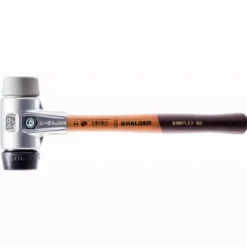 Maillet HALDER SIMPLEX Caoutchouc Chargé / TPE Moyen Avec Boîtier En Aluminium Et Manche En Bois - D=40 Mm - 3123.040