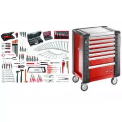 Sélection Mécanicien 200 Outils B-D3E FACOM - JET7.M140A -Atelier D'outillage jet7m140a selection maintenance industrielle 200 outils et servante 7 tiroirs