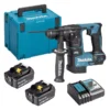 Perforateur SDS+ 10.8V Li-ion MAKITA - Ø16mm - 2 Batteries + 1 Chargeur Rapide + Malette Transport - HR166DSMJ -Atelier D'outillage perforateur makita dhr171rtj sds plus 18v 2x5ah li ion 17mm